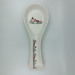 KIRMIZI ŞİRİN EVLER-SERAMİK KAŞIKLIK - TRANSPARAN GÖVDE - 