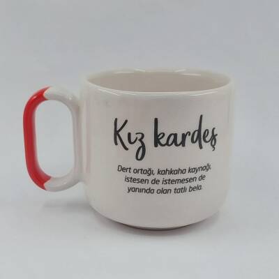 KIZ KARDEŞ - ARYA ÇAY FİNCANI - TURUNCU SAP - 1