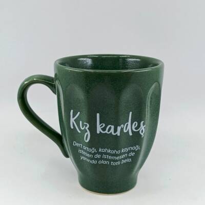 KIZ KARDEŞ-KAMPANYALI KUPA - UZUN FORM YEŞİL - 1