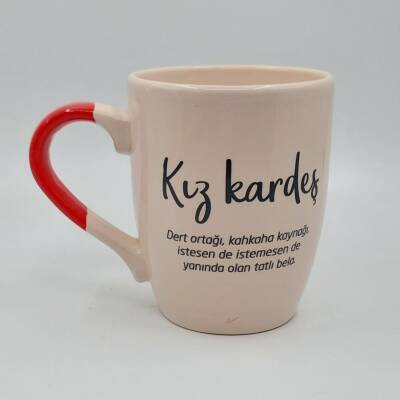 KIZ KARDEŞ-OVAL KUPA - KIRMIZI SAP - 1