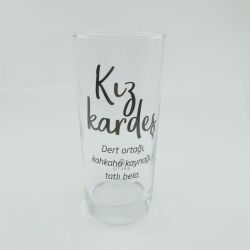 KIZ KARDEŞ-RAKI BARDAĞI - ŞEFFAF - 