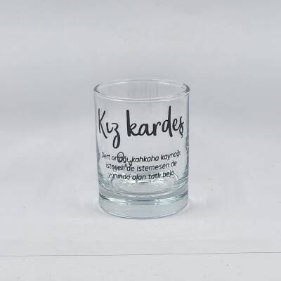 KIZ KARDEŞ-SHOT BARDAĞI - ŞEFFAF - 1