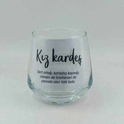 KIZ KARDEŞ-VİSKİ BARDAĞI - ŞEFFAF - 1