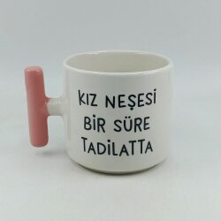 KIZ NEŞESİ BİR SÜRE TADİLATTA-T KUPA - PEMBE SAP - 