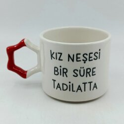 KIZ NEŞESİ BİR SÜRE TADİLATTA-YILDIZ KUPA - KIRMIZI SAP - 