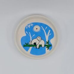 KOALA-YUVARLAK SERAMİK NOTLUK - TRANSPARAN GÖVDE - 