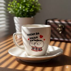 KOCAM DA KOCAM-KLASİK TÜRK KAHVESİ FİNCANI - TRANSPARAN - 