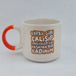 KÖPEK GİBİ ÇALIŞIP - D KUPA - TURUNCU SAP - 