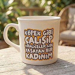 KÖPEK GİBİ ÇALIŞIP-İDA KUPA - TRANSPARAN SAP - 