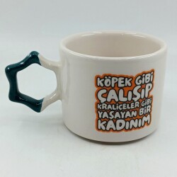 KÖPEK GİBİ ÇALIŞIP - YILDIZ KUPA - YEŞİL SAP - 