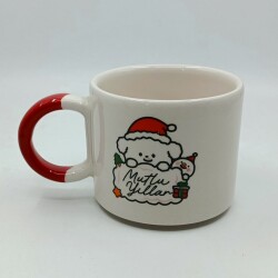 KÖPEKÇİK MUTLU YILLAR-D KUPA - KIRMIZI SAP - 