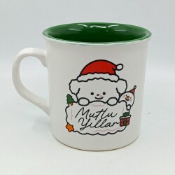 KÖPEKÇİK MUTLU YILLAR-İDA KUPA - TRANSPARAN SAP TRANSPARAN GÖVDE YEŞİL İÇ - 