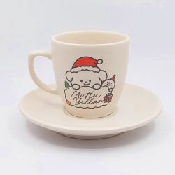 KÖPEKÇİK MUTLU YILLAR-KLASİK TÜRK KAHVESİ FİNCANI - TRANSPARAN GÖVDE - 