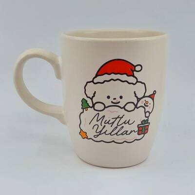 KÖPEKÇİK MUTLU YILLAR-OVAL KUPA - TRANSPARAN SAP - 1