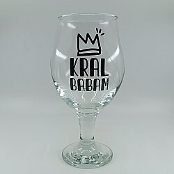KRAL BABAM-CAM BİRA BARDAĞI - ŞEFFAF - 