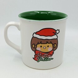 KÜÇÜK KIZ MUTLU YILLAR-İDA KUPA - TRANSPARAN SAP TRANSPARAN GÖVDE YEŞİL İÇ - 