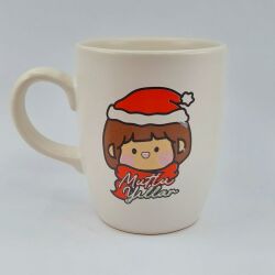 KÜÇÜK KIZ MUTLU YILLAR-OVAL KUPA - TRANSPARAN SAP - 