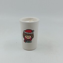 KÜÇÜK KIZ MUTLU YILLAR-SERAMİK PANDORA MUM - TEKLİ - 