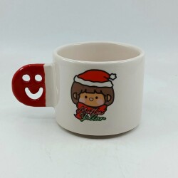 KÜÇÜK KIZ MUTLU YILLAR-SMİLE KUPA - KIRMIZI SAP - 