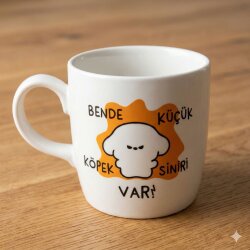 KÜÇÜK KÖPEK SİNİRİ-BODUR KUPA - TRANSPARAN - 