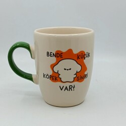 KÜÇÜK KÖPEK SİNİRİ-OVAL KUPA - YEŞİL SAP - 