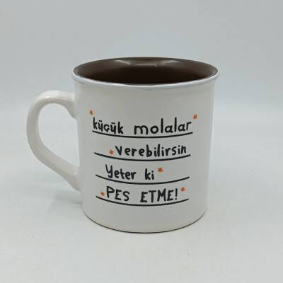 KÜÇÜK MOLALAR VEREBİLİRSİN-İDA KUPA - TRANSPARAN SAP TRANSPARAN GÖVDE KAHVERENGİ İÇ - 1