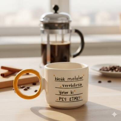 KÜÇÜK MOLALAR VEREBİLİRSİN-O KUPA - SARI SAP - 1