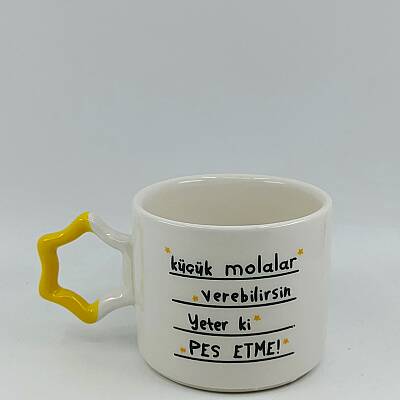 KÜÇÜK MOLALAR VEREBİLİRSİN-YILDIZ KUPA - SARI SAP - 1