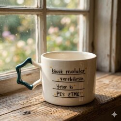 KÜÇÜK MOLALAR VEREBİLİRSİN-YILDIZ KUPA - YEŞİL SAP - 