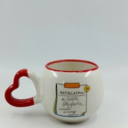 KÜÇÜK ŞEYLERLE MUTLU OLMAYI DENE-AMOUR KUPA - KIRMIZI SAP KIRMIZI TURNET - 