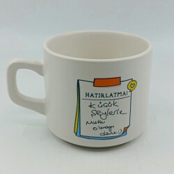 KÜÇÜK ŞEYLERLE MUTLU OLMAYI DENE-VENUS KUPA - TRANSPARAN - 