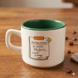 KÜÇÜK ŞEYLERLE MUTLU OLMAYI DENE-VENUS KUPA - YEŞİL İÇ - 