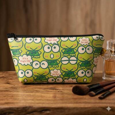 KURBAĞA- ITS A FROGS LİFE -MAKYAJ ÇANTASI - TEKLİ - 1