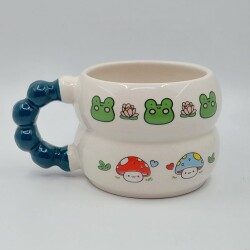 KURBAĞA & MANTAR-HARMONİ KUPA - YEŞİL SAP - 