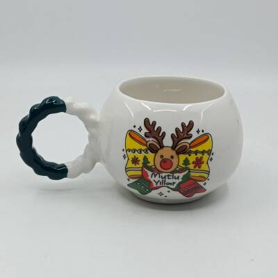 KURDELE GEYİK MUTLU YILLAR-BALONCUK KUPA - YEŞİL SAP - 1