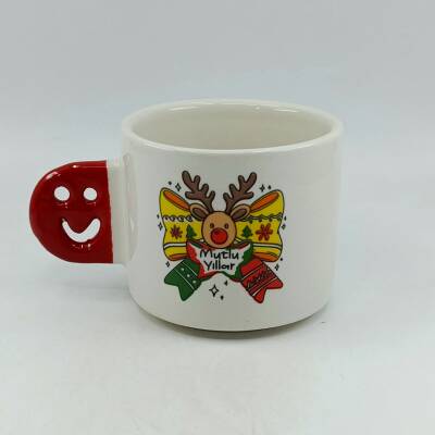 KURDELE GEYİK MUTLU YILLAR-SMİLE KUPA - KIRMIZI SAP - 1