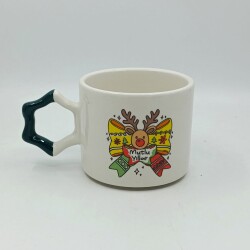 KURDELE GEYİK MUTLU YILLAR-YILDIZ KUPA - YEŞİL SAP - 