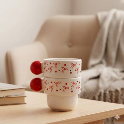 KURDELE-İKİLİ PUNTO ESPRESSO - KIRMIZI SAP - 1