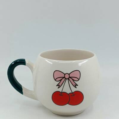 KURDELE KİRAZ-BALON KUPA - YEŞİL SAP - 1