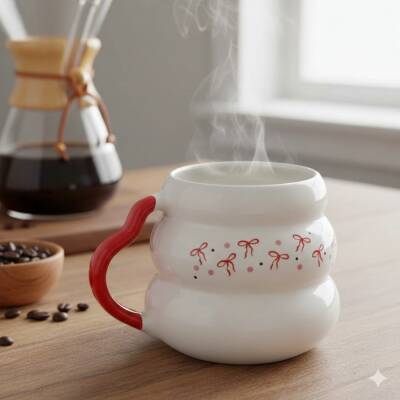 KURDELE-KOVAN KUPA - KIRMIZI SAP - 1