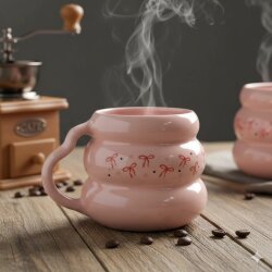 KURDELE-KOVAN KUPA - PEMBE SAP PEMBE GÖVDE - 