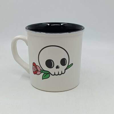 KURU KAFA VE GÜL-İDA KUPA - TRANSPARAN SAP TRANSPARAN GÖVDE SİYAH İÇ - 1