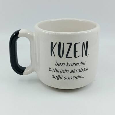 KUZEN - ARYA ÇAY FİNCANI - SİYAH SAP - 1