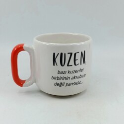 KUZEN - ARYA ÇAY FİNCANI - TURUNCU SAP - 