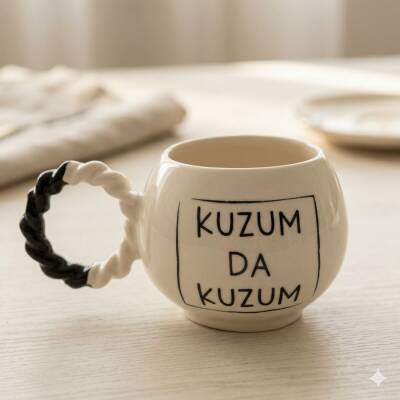 KUZUM DA KUZUM-BALONCUK KUPA - SİYAH SAP - 1