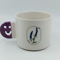 LAVANTA-SMİLE KUPA - LİLA SAP - 