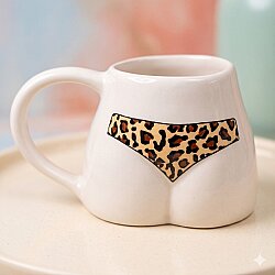 LEOPAR DESEN BİKİNİ-POPO KUPA - TRANSPARAN - 