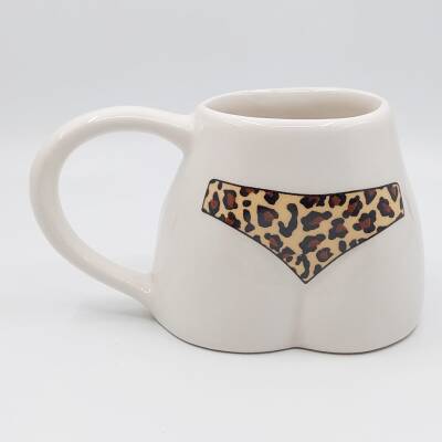 LEOPAR DESEN BİKİNİ-POPO KUPA - TRANSPARAN - 1