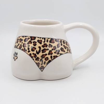 LEOPAR DESEN BİKİNİ-POPO KUPA - TRANSPARAN - 2