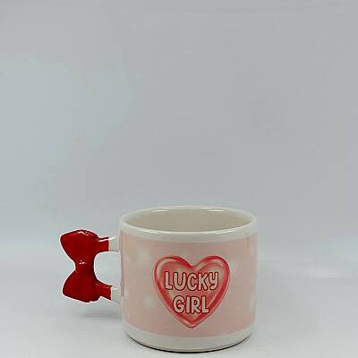 LUCKY GİRL-DİJİTAL BASKI KUPA - KURDELE KUPA - 1